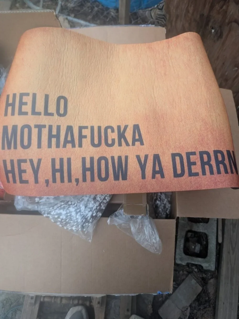 Hello Mothafucka Hey Hi How Ya Derrn Doormat Funny Welcome Mat Lil Wayne Lyrics